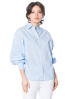 SoSUE, klassische Bluse ANTONIA SLIM mit Puffärmeln