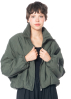 SoSUE, bomber jacket with pockets and collar in green