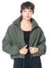 SoSUE, bomber jacket with pockets and collar in green