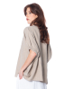 SoSUE, short-sleeved blouse COWBOY BUTTON LINEN