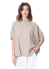 SoSUE, short-sleeved blouse COWBOY BUTTON LINEN