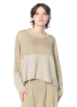 RUNDHOLZ, casual sweater in coated linen 1251440712