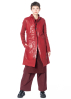 RUNDHOLZ, coat with glossy leather finish 2241491201