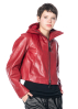 RUNDHOLZ, cropped leather jacket with hood 2241501102