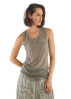 RUNDHOLZ, sleeveless long top in lightweight fabric 1241620803