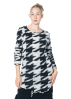 RUNDHOLZ, houndstooth sweater in jacquard knit 2241680701