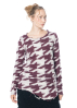 RUNDHOLZ, houndstooth sweater in jacquard knit 2241680701