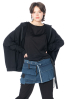 PLUSLAVIE PLÜ, wrap skirt ADD ON DENIM