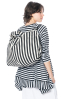 VIC MATIÉ, stylish shopper with stripes