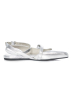 VIC MATIÉ, flat sandals with straps in silver