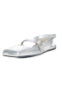 VIC MATIÉ, flat sandals with straps in silver