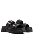 Virón, vegan corn leather sandal with buckles