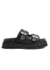 Virón, vegan corn leather sandal with buckles