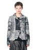 RUNDHOLZ DIP, blazer jacket in jacquard print 2242021101