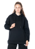 PLUSLAVIE PLÜ, jumper with back slit RIPPED HOODIE