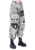 RUNDHOLZ DIP, cotton pants in newspaper print 2242070105