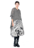 RUNDHOLZ DIP, balloon skirt with iconic print 2242070306