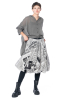 RUNDHOLZ DIP, balloon skirt with iconic print 2242070306