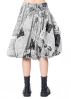 RUNDHOLZ DIP, balloon skirt with iconic print 2242070306