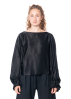 SoSUE, flowy top ANTONIA with wide sleeves and round neck