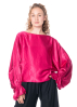 SoSUE, flowy top ANTONIA with wide sleeves and round neck