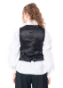 SoSUE, pinstripe vest with recycled materials