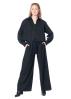 SoSUE, wide and comfy pinstripe pants in black 