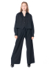 SoSUE, wide and comfy pinstripe pants in black 