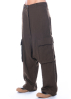 RUNDHOLZ DIP, cozy low-crotched trousers with pockets in 100% virgin wool 2232190101