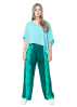 RUNDHOLZ DIP, elastic viscose pants with abstract color scheme 1232190102