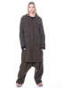 RUNDHOLZ DIP, long wool coat with front patch pockets 2232191204