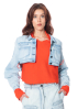 RUNDHOLZ DIP, verkürzte Jeansjacke 1252211109