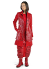 RUNDHOLZ, stylish coat with glossy coated leather finish 2241491201