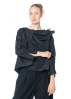 HINDAHL & SKUDELNY, ruffled long-sleeved shirt 224B11