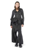 RUNDHOLZ, flared pants in delavé-linen 2251080103