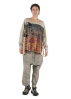 RUNDHOLZ DIP, t-shirt with retro postcard print 2252300503
