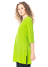 yukai, casual shirt with half-length sleeves and round neckline