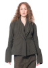 RUNDHOLZ DIP, figure-hugging jacket in cotton stretch with voluminous cuffs 2232391105