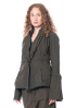 RUNDHOLZ DIP, figure-hugging jacket in cotton stretch with voluminous cuffs 2232391105