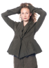 RUNDHOLZ DIP, figure-hugging jacket in cotton stretch with voluminous cuffs 2232391105