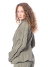 RUNDHOLZ DIP, figure-hugging jacket in cotton stretch with voluminous cuffs 2232391105