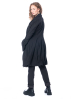 RUNDHOLZ DIP, waisted cotton stretch coat with shawl collar 2232391206