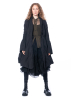 RUNDHOLZ DIP, waisted cotton stretch coat with shawl collar 2232391206