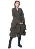 RUNDHOLZ DIP, waisted cotton stretch coat with shawl collar 2232391206