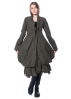 RUNDHOLZ DIP, waisted cotton stretch coat with shawl collar 2232391206