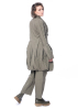 RUNDHOLZ DIP, waisted cotton stretch coat with shawl collar 2232391206