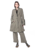 RUNDHOLZ DIP, waisted cotton stretch coat with shawl collar 2232391206