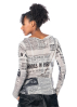 RUNDHOLZ DIP, Langarmshirt im Newspaper-Print 2242420507