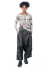 RUNDHOLZ DIP, long sleeve with newspaper print 2242420507