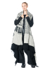 RUNDHOLZ DIP, knit scarf with newspaper print 2242807703